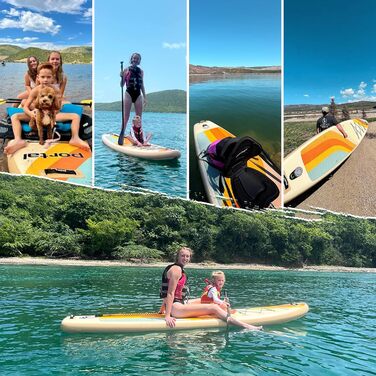 Надувний SUP-борд Portal Stand Up Paddle Board 10'6' (320 см) з аксесуарами: насос, весло, лінія, фініс, сумка, чохол для телефону