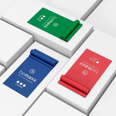 Набір фітнес-гумок 3 шт. - 2 м, гумки з опором + eBook | Гумки для фітнесу, йоги, силових тренувань