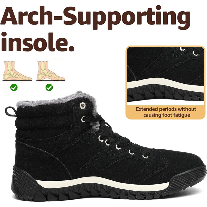 Черевики зимові жіночі Mishansha, тепла підкладка, снігоступи, зимові черевики для активного відпочинку, розмір 36-48 EU, колір чорний