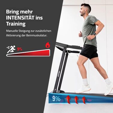 Складана бігова доріжка FITFIU Fitness 4 в 1 з нахилом 9%, швидкістю до 14 км/год, підтримкою APP, датчиком пульсу та тримачем для планшета, компактна Walking Pad MC-160