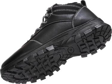 Зимові черевики для чоловіків та жінок – теплі, з підкладкою, снігові черевики, легкі, нековзні, для активного відпочинку та повсякденного носіння (36 EU, чорний Gb1172)