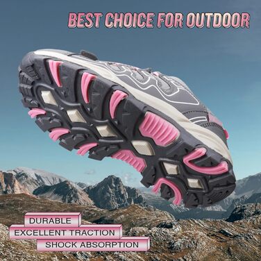 Дитячі спортивні кросівки UOVO для бігу, трекінгу та прогулянок (розміри 27-40, сірий/рожевий)