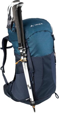 Туристичний рюкзак VAUDE Brenta 36+6 л, водонепроникний, з дощовиком, для жінок і чоловіків, зручний трекінговий рюкзак з органайзером (Eclipse)