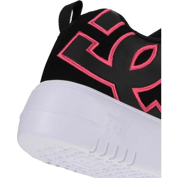 Жіночі кросівки DC Shoes Court Graffik Plateau, 41 EU, чорний, рожевий, білий