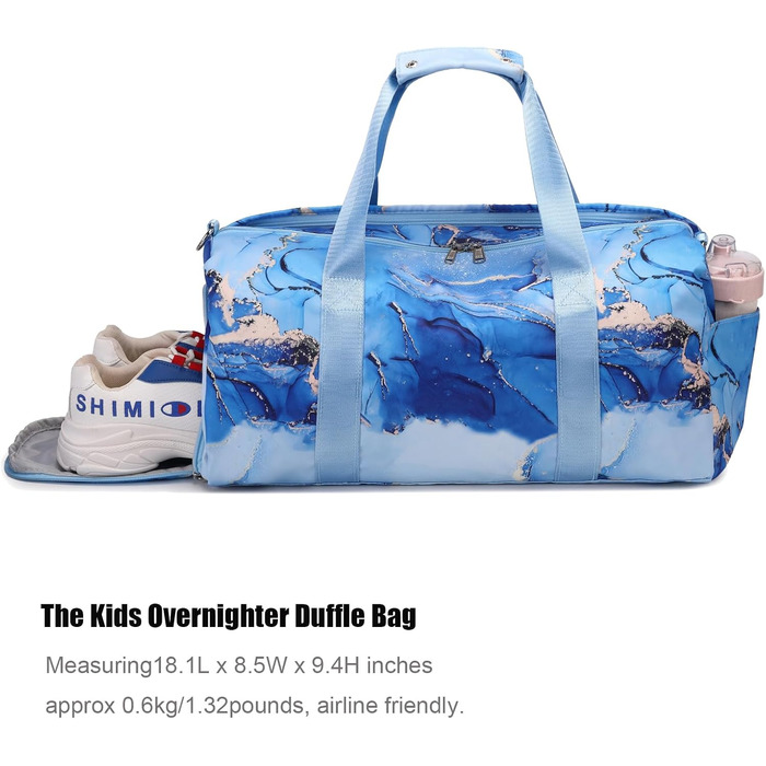 Спортивна сумка для підлітків з відділеннями для взуття та мокрого одягу, для танців, плавання, подорожей