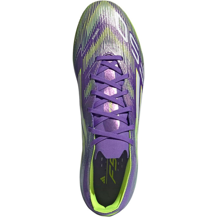 Кросівки футбольні adidas F50 Pro Firm Ground (46 EU, Purple Rush Cloud White Lucid Lemon)