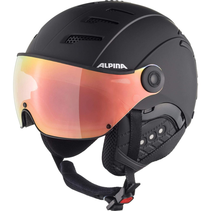 Гірськолижний шолом ALPINA JUMP 2.0 Q-LITE з контрастним візором для дорослих, ударопоглинаючий, індивідуальне регулювання