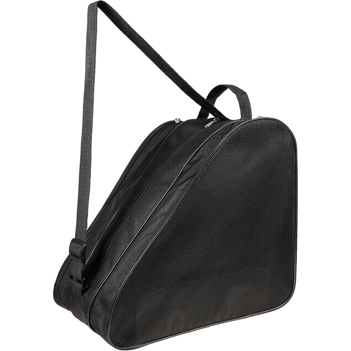 Сумка для роликових ковзанів для дітей, чорна. Зручні ручки та регульовані ремені. Ідеальна для хокею та фігурного катання.