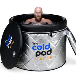 Кріованна The Cold Pod 320 л для льодяної купані з ізоляційною UV-кришкою, портативний басейн для відновлення атлетів та методу Віма Хофа (для дому та вулиці)