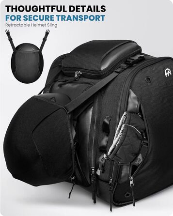 Чохол для черевиків OutdoorMaster: для сноуборду та лиж, 55 л, чорний