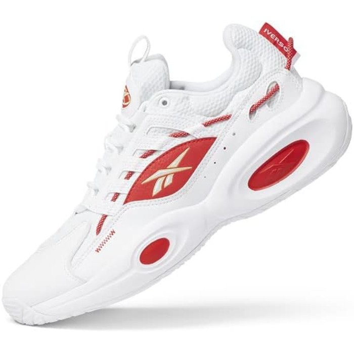 Баскетбольне взуття Reebok Unisex Lösung Mitte, 36 EU, білий, Vector Blue, Matte Gold