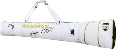 Чохол для лиж BRUBAKER Carver Pro Grenoble, 170 см, біло-золотий, посилений, для 1 пари лиж і палиць