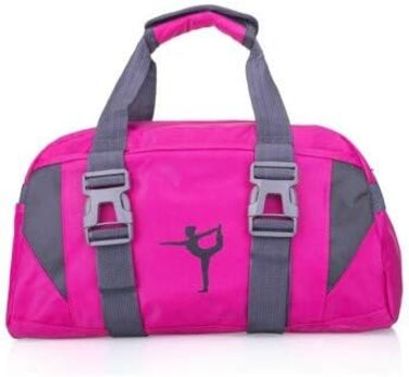 Спортивна сумка-мешок для йоги, балету та танців, рожева сумка для подорожей та ручної поклажі, розмір S