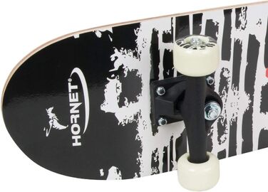 Скейтборд HUDORA Hornet ABEC 1, дизайн 4, чорний, 78,8x20,3 см