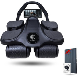 Ролер для пресу (ролер для живота) - тренажер для дому для чоловіків та жінок. Ролер для пресу, фітнес-обладнання для дому.