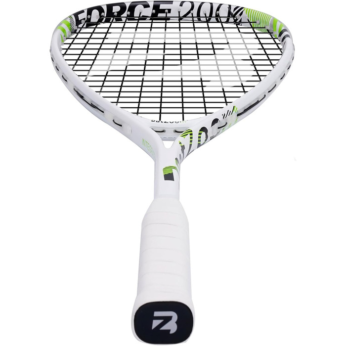 Сквош ракетка BatZoom для початківців – легка та довговічна тренувальна ракетка для дорослих та підлітків, попередньо натягнута з комфортною ручкою та демпфером - у комплекті сумка білого кольору