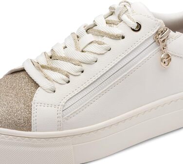 Кросівки жіночі Tamaris білі, низький хід, зі змінною устілкою та комфортною підкладкою (42 EU)