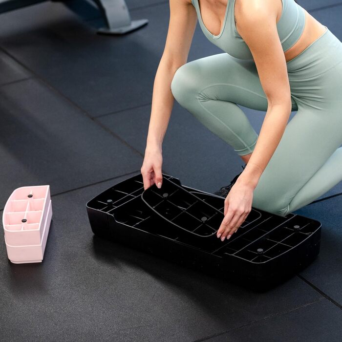 Queenfit Step платформа для аеробіки - регульована фітнес-платформа для дому, 2-рівнева