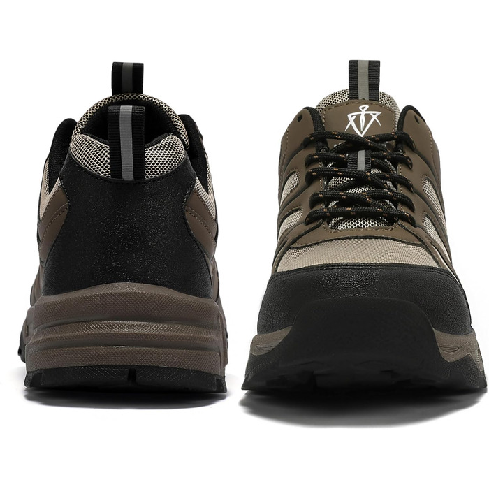 Черевики для хайкінгу чоловічі, дихаючі, трекінгові, легкі, з антиковзким покриттям, спортивні, зелені (колір: коричневий, розмір: 47 EU)