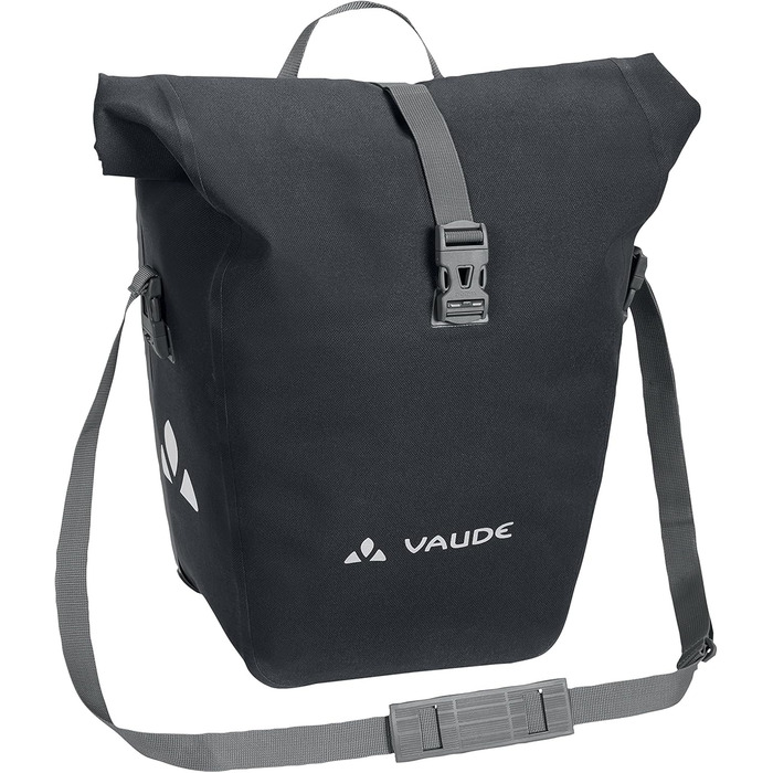 Велосумка VAUDE Aqua Back Deluxe 2x24 л, водонепроникна, чорна, на багажник, Німеччина