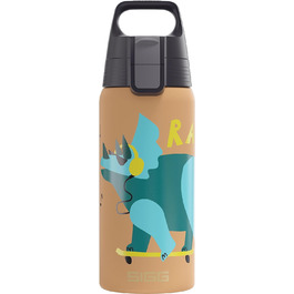 Термос-бутилка SIGG Shield ONE для дітей, ізольована, 0,5 л, для газованих напоїв, герметична, легка, BPA-free, дизайн Rawsome