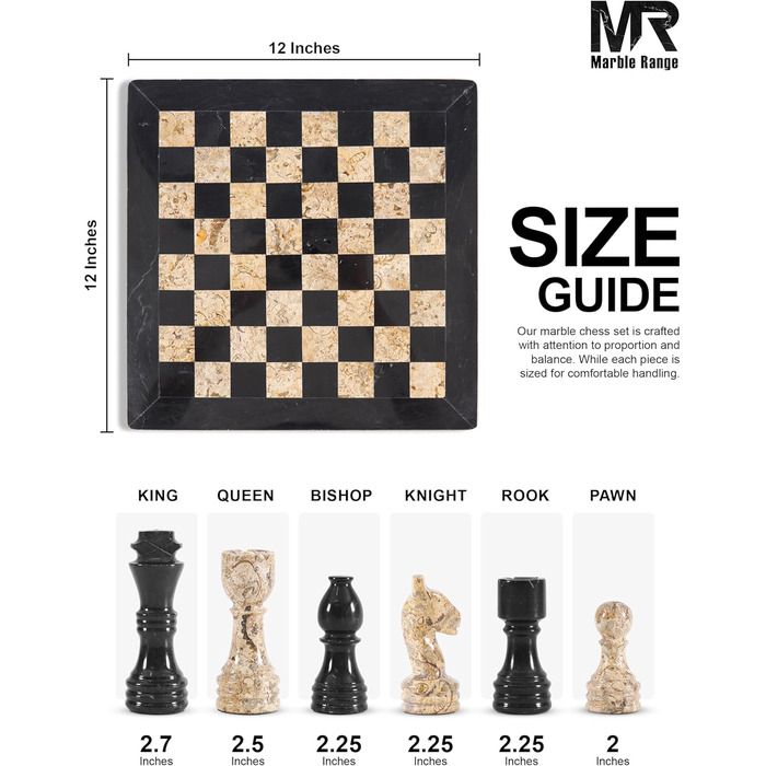 Шаховий набір з мармуру для дорослих, ручної роботи, 32 фігури, 2 додаткові королеви, коробка для зберігання, розкішний подарунок, елегантний декор (чорний & кораловий)