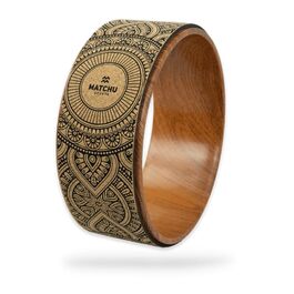 Колесо для йоги Matchu Sports Rad Yoga | 33x13 см, антиковзаюче, до 150 кг, коркове, коричневе