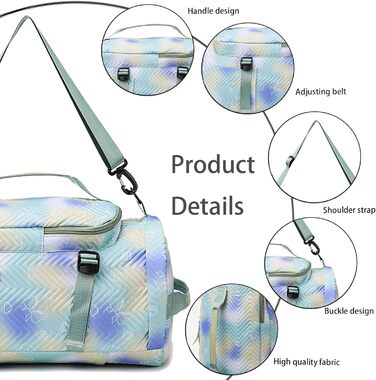 Спортивна сумка для дівчаток AUNGKWANG, водонепроникна, з відділенням для взуття та мокрих речей (рожева)