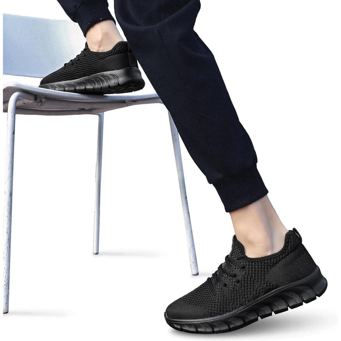 Чоловічі кросівки Damyuan: спортивні, для бігу, туризму, тенісу та фітнесу, розмір 43 EU, чорний колір