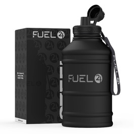 Металева пляшка для води Extra Stark 1.3L та 2.2L (2200 мл) - Без витоку, BPA-Free, для спорту та фітнесу, чорна