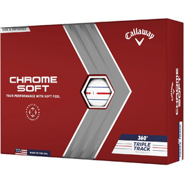 Гольф-кулі Callaway Chrome Soft (серія 2022) білі (Triple Track 360)