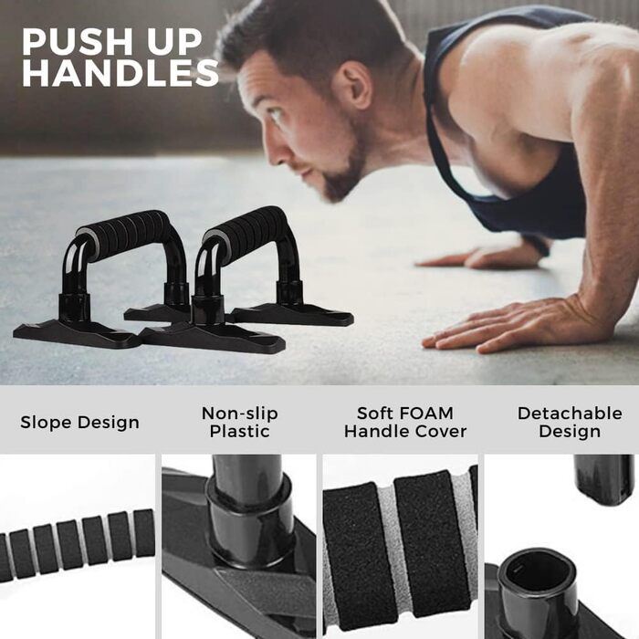 Ролик для пресу з EVA-ручками та килимком для колін, тренування всього тіла, вантажопідйомність до 220 кг