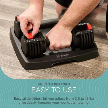 Регульовані гантелі Lifepro 6-в-1 - 15/25/43/55/90 кг для дому та фітнесу