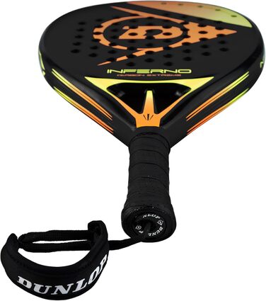 Падель ракетка Dunlop Inferno Carbon Extreme, жовто-помаранчева