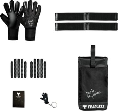 Воротарські рукавички Wolf V Onyx 2.0: дихаючі, з захистом пальців, антиковзкі, Rollfinger-крій, знімні шини – для дорослих та дітей