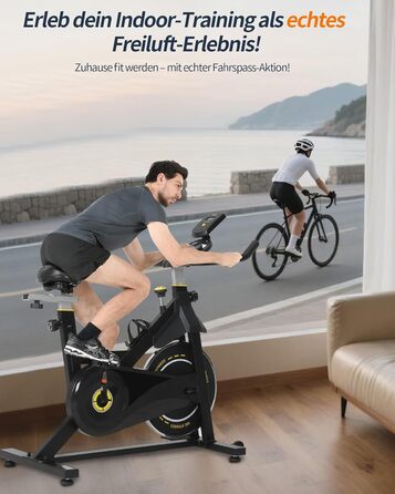 Велотренажер ISE з LCD-дисплеєм та монітором серцевого ритму для дому. Ергометр, фітнес-велосипед, велотренажер з підставкою та регульованим опором