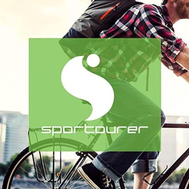 Велосипедне сідло Sportourer FLX Gel Super Flow Hi-Viz, чорне, універсальний розмір