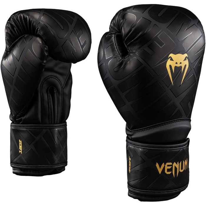 Боксерські рукавички Venum Contender 1.5 XT 3D чорні/золоті, 14 унцій