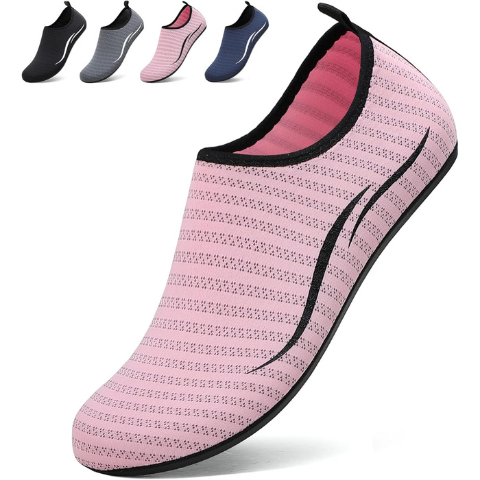 Чоботи для плавання унісекс: легкі, швидковисихаючі, для пляжу, басейну, серфінгу, йоги (36 EU, 2a Рожевий)