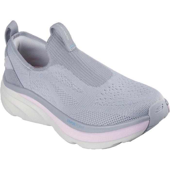 Жіночі кросівки Skechers D'lux Vapor Evening Glow, білі, багатокольорові (37 EU, сірий, рожевий)