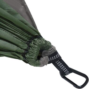 Гаммак SONGMICS для двох осіб, ultraleicht, Ripstop Nylon, до 300 кг, для кемпінгу та подорожей, зелений (275 x 140 см)