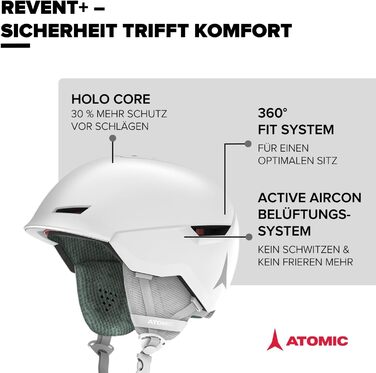 Гірськолижний шолом Atomic Revent+ Unisex M (55-59 см) білий