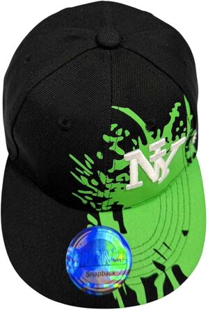 Дитяча кепка SNAPBACK USA для підлітків, кепка-бейсболка, спортивна кепка NY Splash Green (універсальний розмір)