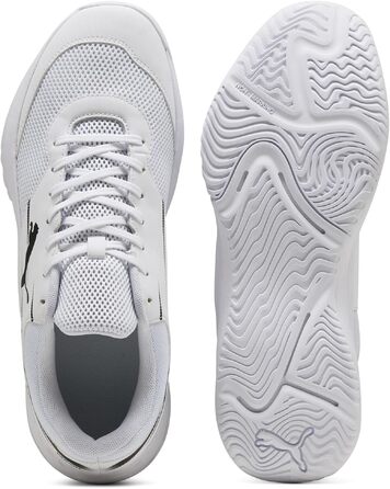 Кросівки для залу PUMA Unisex Varion II Indoor Court Shoe, біло-чорні