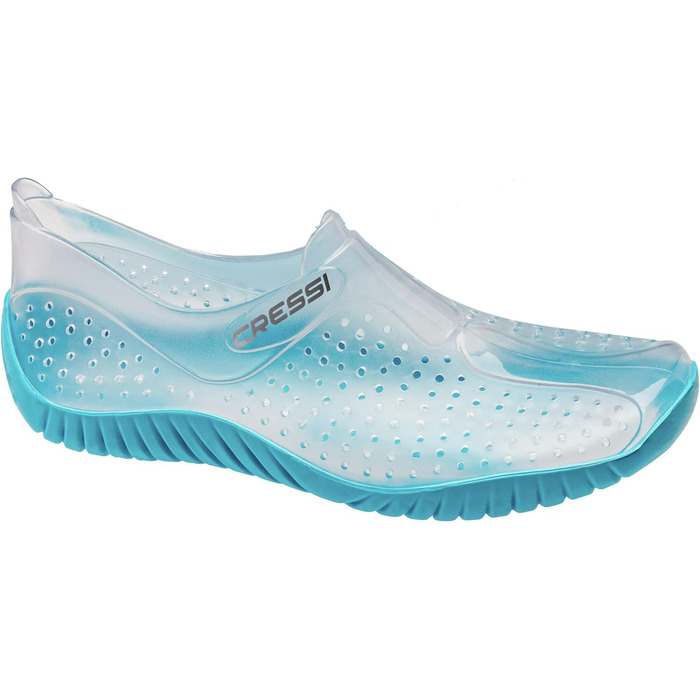 Водні черевики Cressi - ідеальні для пляжу, моря, човна та інших водних активностей (прозорий світло-блакитний, 35 EU, для дорослих)