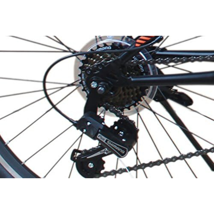 Гірський велосипед Talson 24 дюйми з амортизацією, Shimano 21 швидкість, освітлення