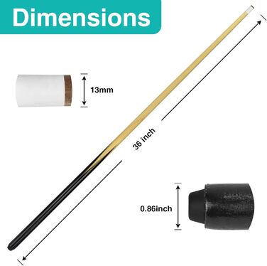 Двохчастинний дерев'яний біліардний міст (2 шт.) 121,9 см