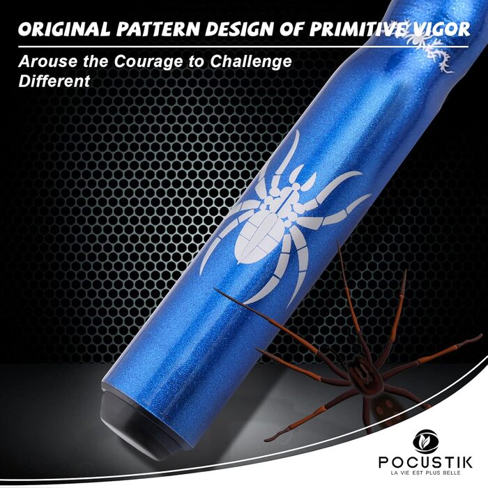 Набір більярдних київ POCUSTIK (2 шт.), 58'' - білий/синій, для дорослих, ергономічні, з канадського клена