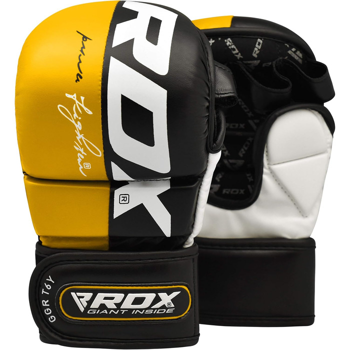 RDX рукавички для MMA, спарингів та бойових мистецтв, відкриті, вентильовані, для чоловіків і жінок