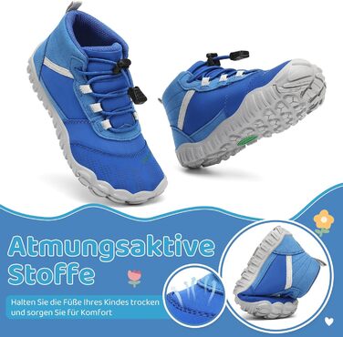 Дитячі шкарпетки-мокасини Saguaro для трекінгу та хайкінгу, легкі, дихаючі, антиковзні, розмір 24-36 EU, блакитні